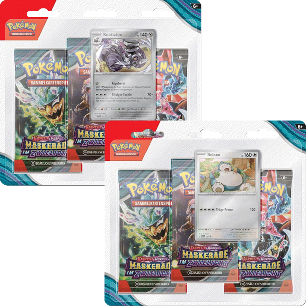 Pokemon Maskerade im Zwielicht - 3 Pack Blister