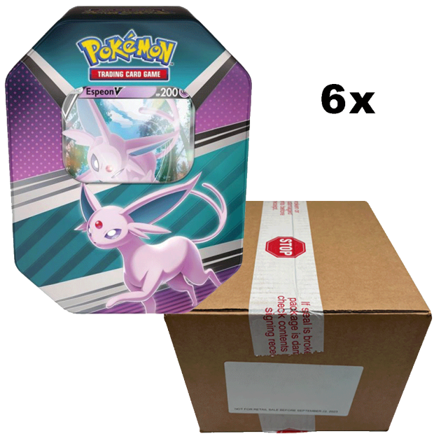 Pokemon Eevee Tin Box - Psiana Tin (Deutsch) Case