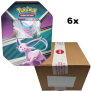 Pokemon Eevee Tin Box - Psiana Tin (Deutsch) Case