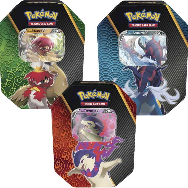 Pokemon Hisui Sommer Tin Box - Deutsch 3er Set