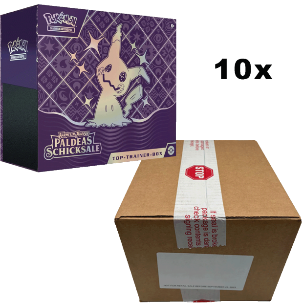 Pokemon Paldeas Schicksale - Top Trainer Box Case