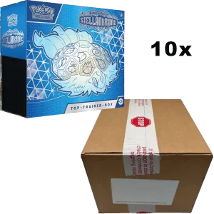 Pokemon Stellarkrone - Top Trainer Box Case (10 Stück)