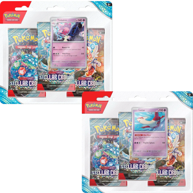 Pokemon Stellar Crown - 3-Pack Blister