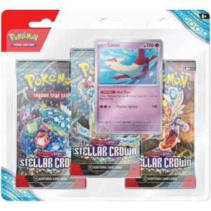 Pokemon Stellar Crown - 3-Pack Blister Zufällige Auswahl