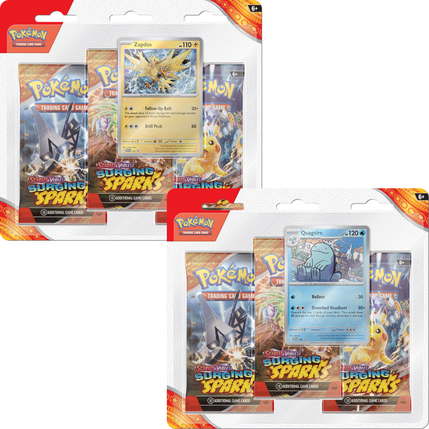 Pokemon Surging Sparks - 3-Pack Blister