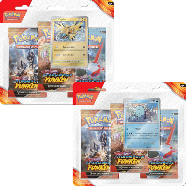 Pokemon Stürmische Funken - 3-Pack Blister