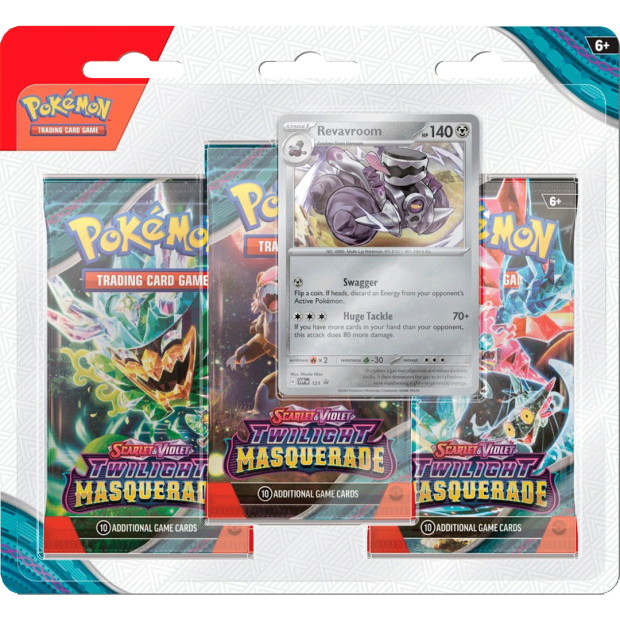 Pokemon Twilight Masquerade - 3-Pack Blister Zufällige Auswahl