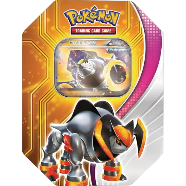 Pokemon Paradox Schicksale Tin Box (Deutsch) Eisenfels EX