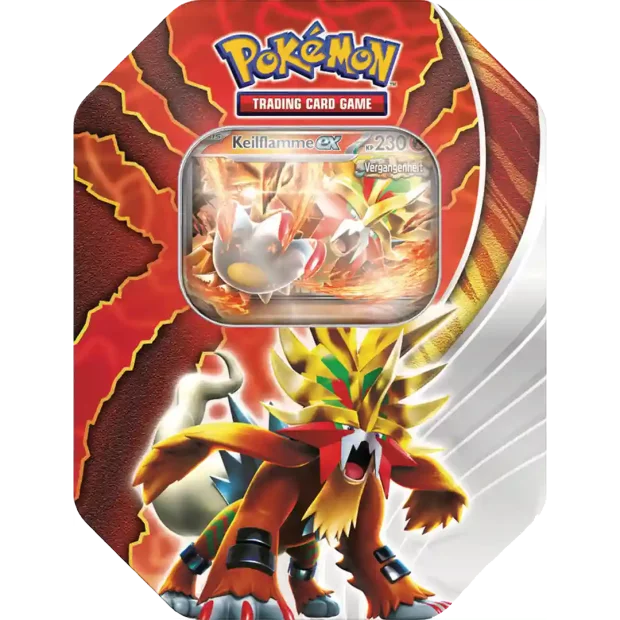 Pokemon Paradox Schicksale Tin Box (Deutsch) Keilflamme EX